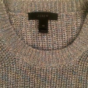 J Crew Irridescent Grey Sweater - Fun and Festive!
